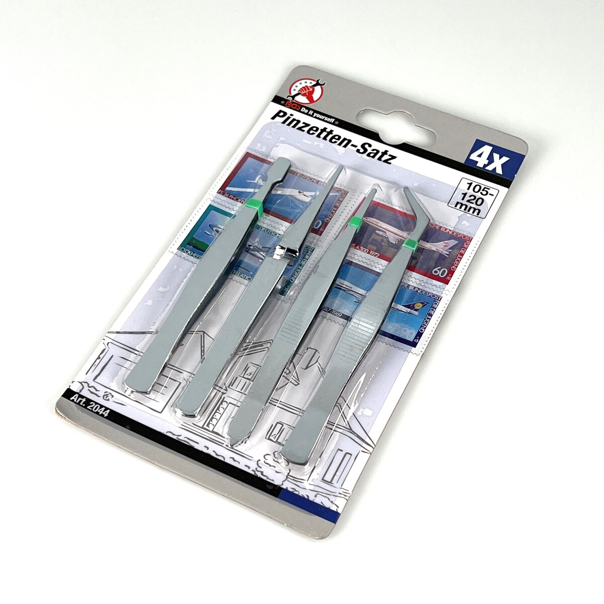 Pinzetten, 4-teiliges Set, 105-120 mm
