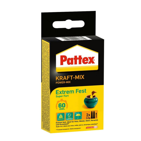 Pattex Kraft Mix Extrem Fest, 24 g, 2-Komponenten-Kleber