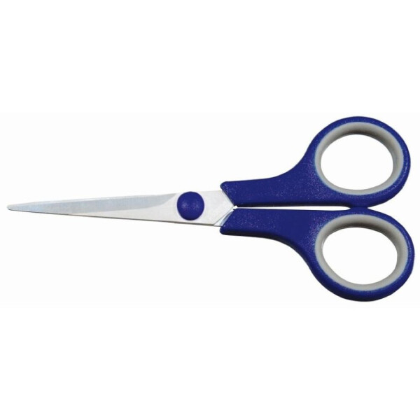 Soft-Touch-Bastelschere, 140 mm, blau