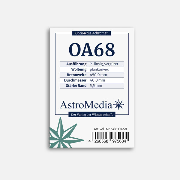 OptiMedia Achromat OA68, Ø 40 mm, f = 450 mm