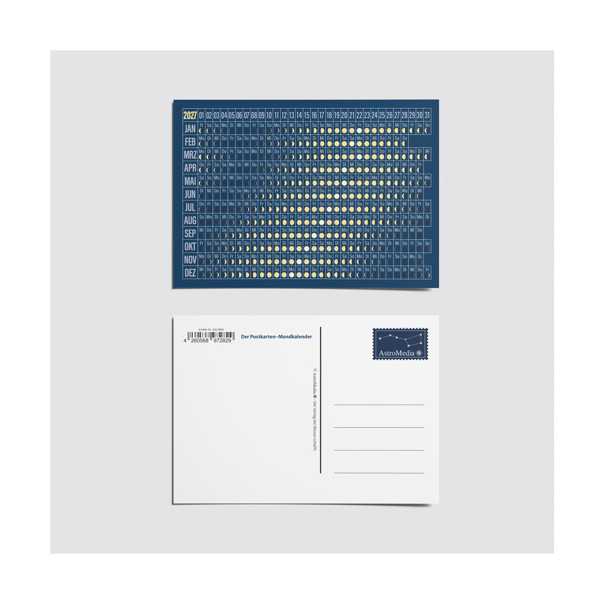 Der Postkarten-Mondkalender 2027 box