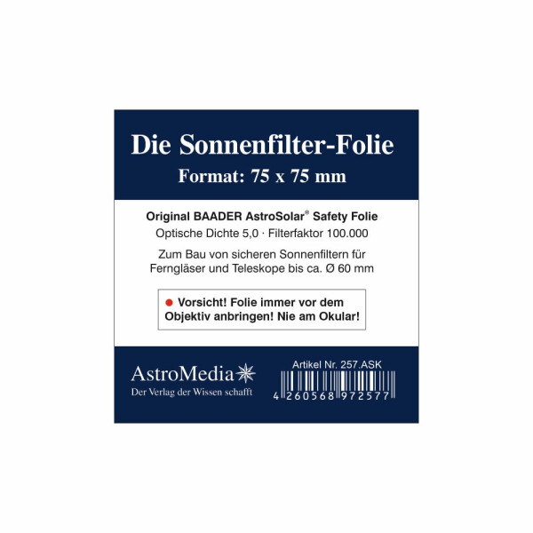 Die Sonnenfilter-Folie