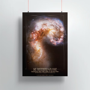 Poster: Die Antennae-Galaxie