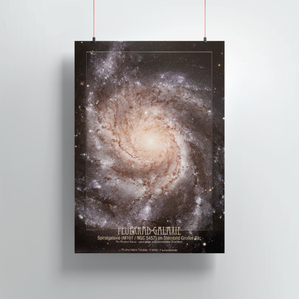 Poster: Die Feuerrad-Galaxie